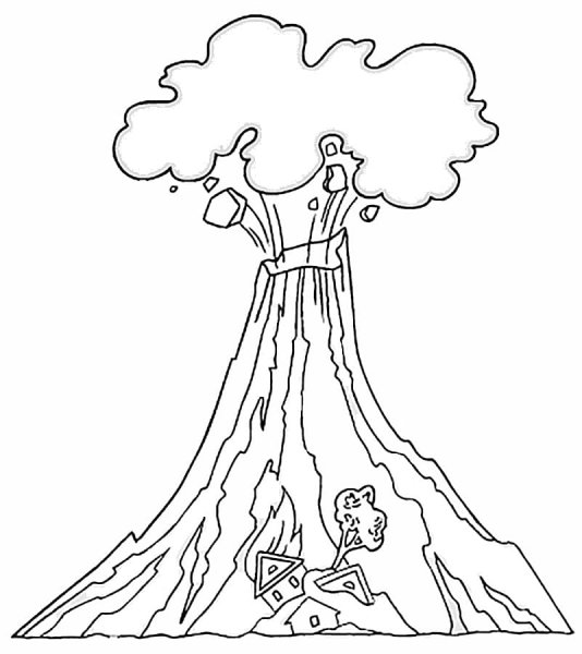 Вулкан эскиз