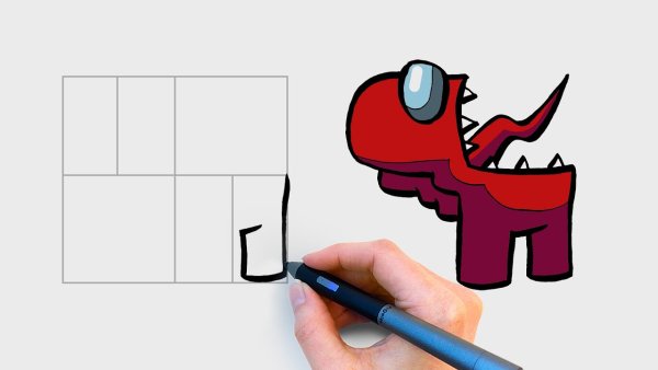 Рисовать амонгаз предателя