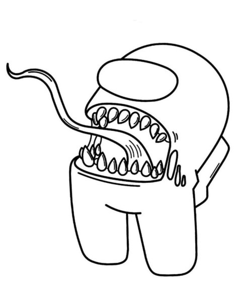 Раскраски амонг АС предатель