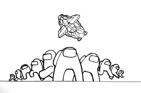 Раскраски амонг АС предатель