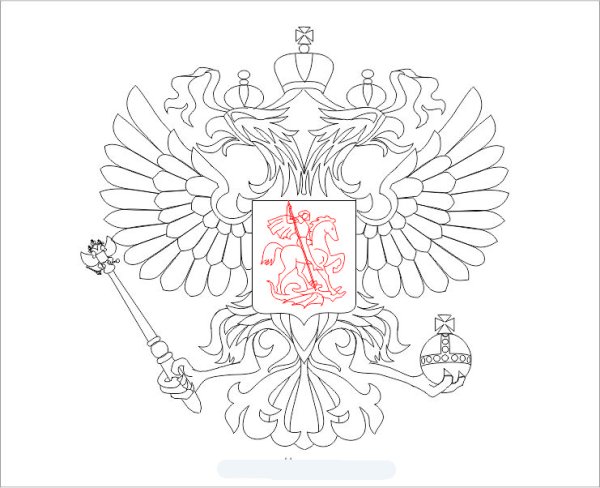 Флаг и герб Норвегии раскраска