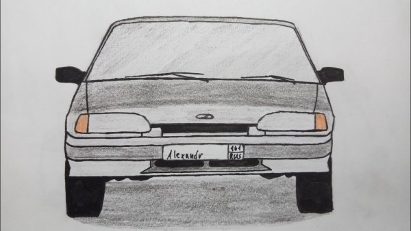 Разукрашки машины ВАЗ 2114