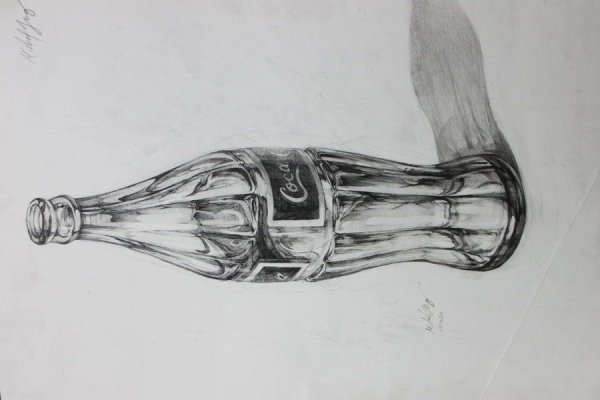 Бутылка рисунок карандашом