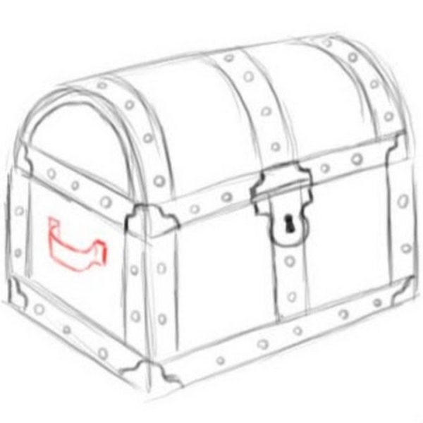 Сундук карандашом