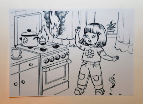 Раскраска пожар