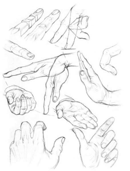 Кисти рук для рисования