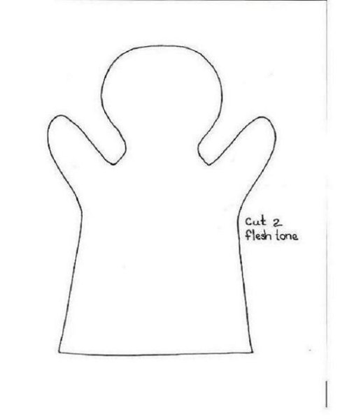 Перчаточные куклы из фетра выкройки