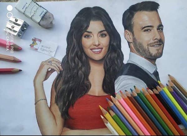 Эда и Серкан рисунок