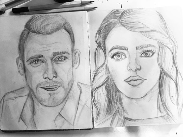 Серкан карандашом