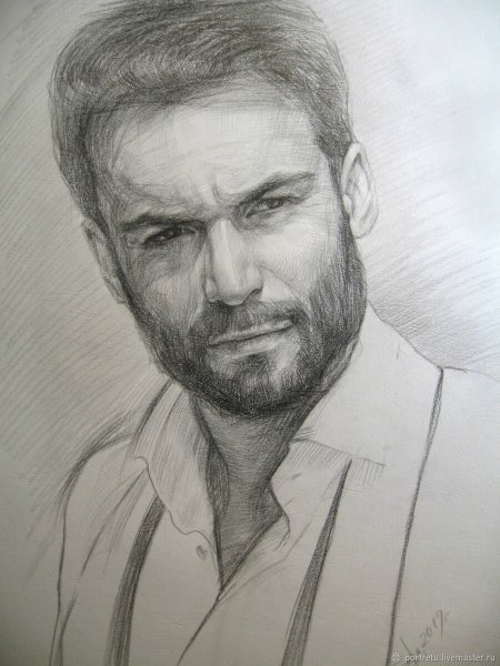 Лионель Месси карандашом