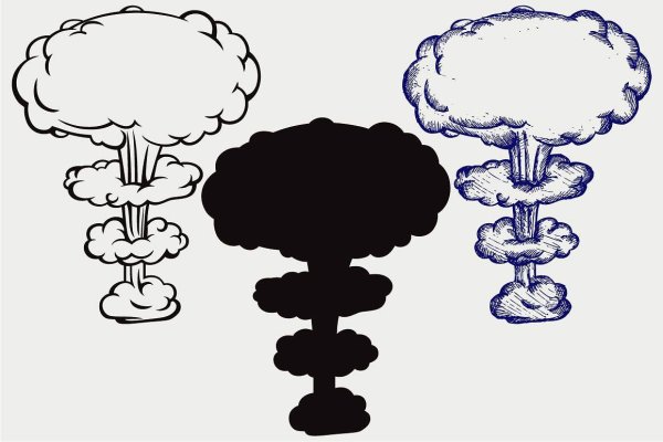 Ядерный взрыв рисунок