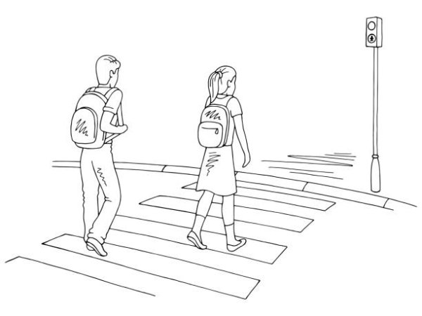 Раскраски безопасность на дороге для детей