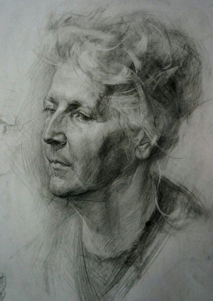 Карандашные портреты Академия Репина