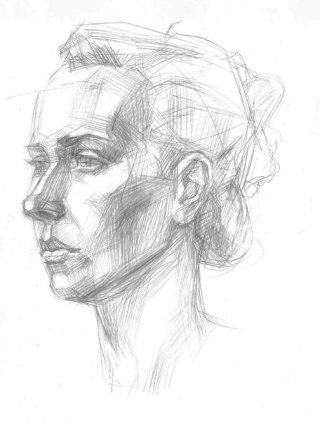 Академия Репина портрет Наброски