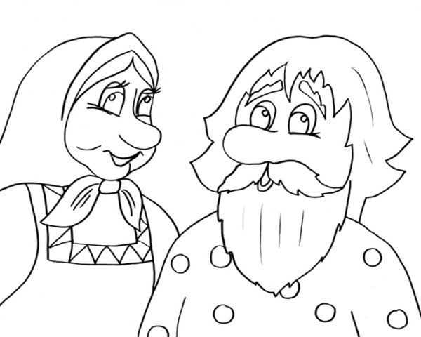 Бабушка рисунок карандашом