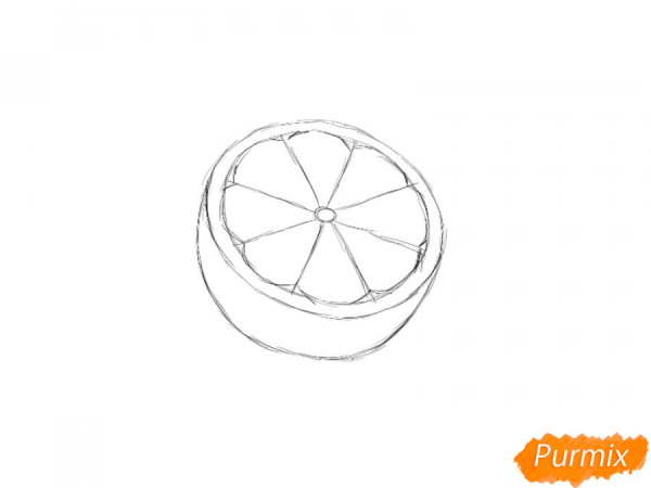 Мандарин раскраска для детей 3-4 лет