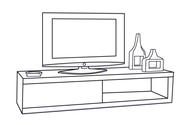 Раскраска телевизор
