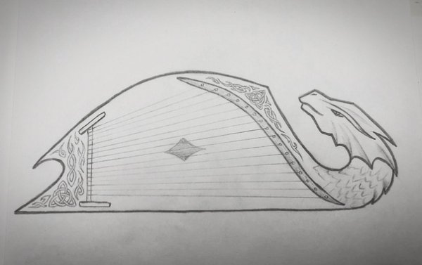 Гусли рисунок