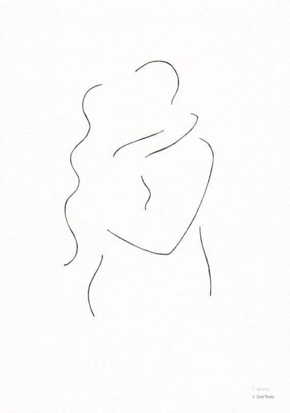 Очертания тела девушки