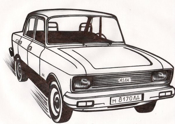 Москвич 2140 рисунок