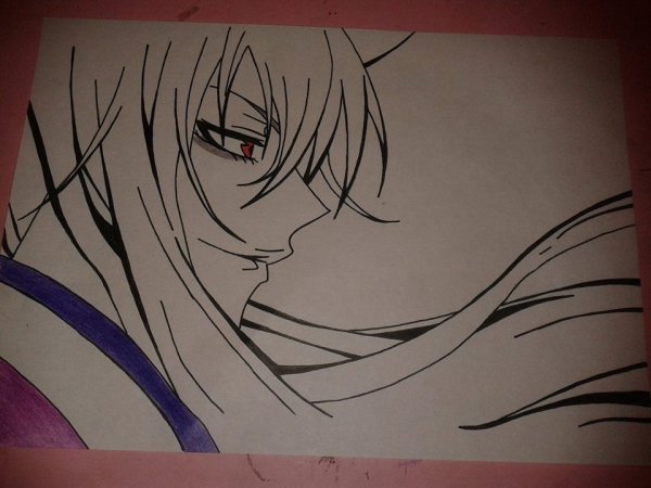 Рисовать Томоэ из аниме лунное путешествие карандашом