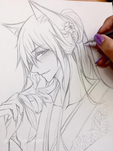 Томоэ срисовать