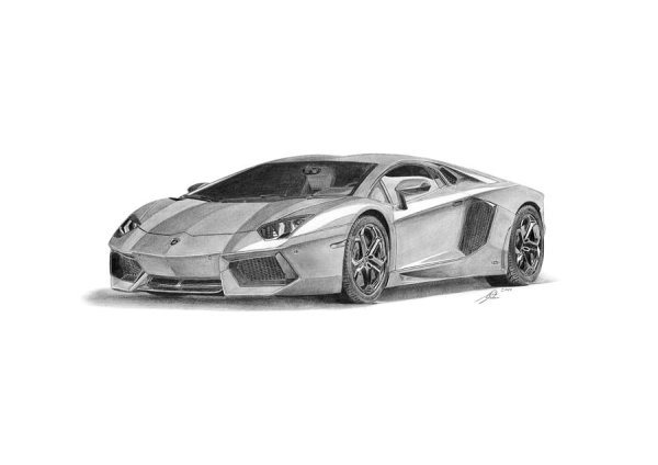 Lamborghini Aventador lp700-4 эскизы