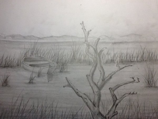 Болото карандашом