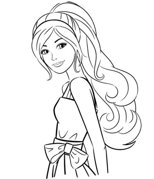 Лёгкие рисунки Барби