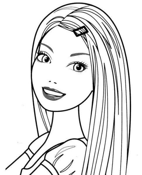 Кукла Барби карандашом