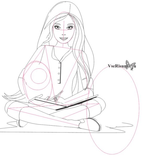 Разукрашки куклы Барби