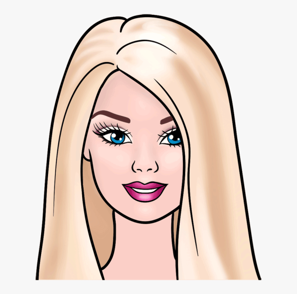 Раскраска кукла Барби Русалка