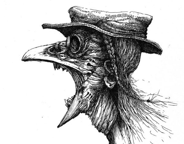 Разукрашка Чумной доктор