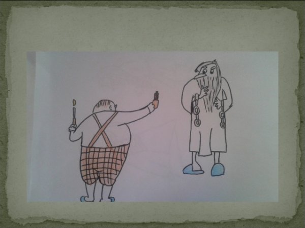 Кентервильское привидение рисунок