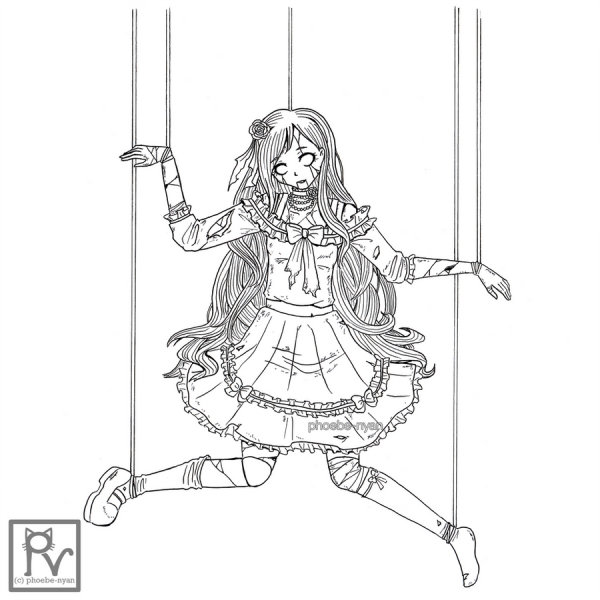 Марионетка рисунок