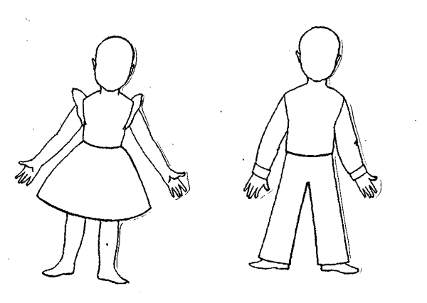 Человек карандашом для детей