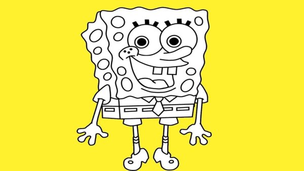 Нарисовать губку Боба