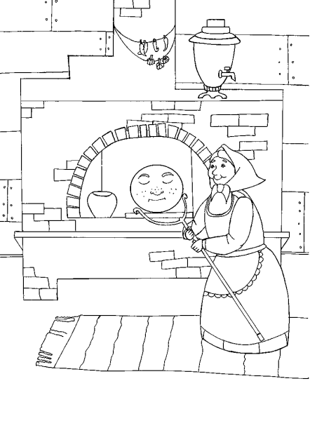 Печь рисунок