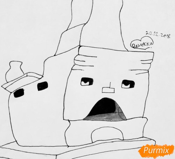 Печка раскраска