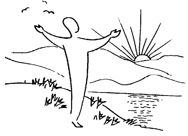 Восходящее солнце в горах вектор