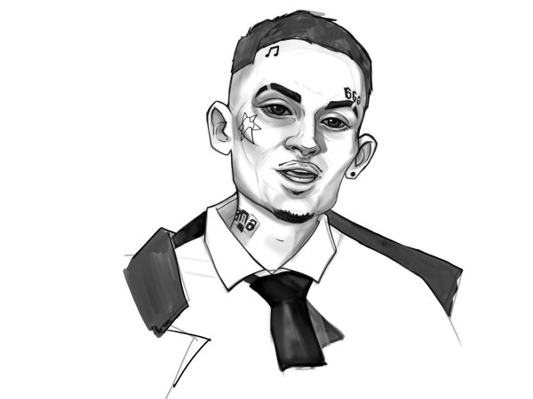 Тентасьон карандашом