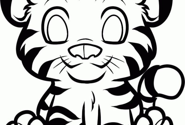 Тигренок картинка для детей