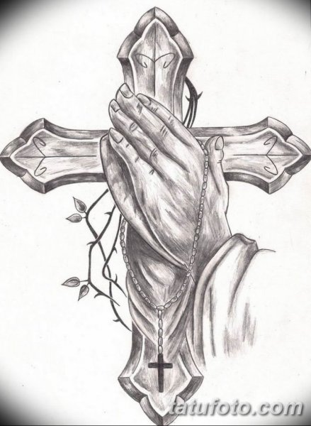 Православный крест тату эскизы