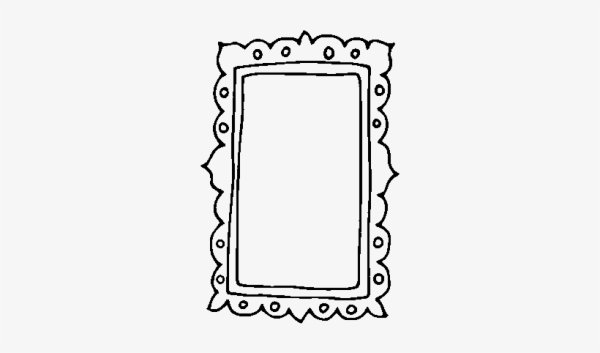 Отражение в зеркале рисунок