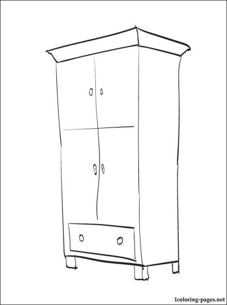 Трафарет для шкафа