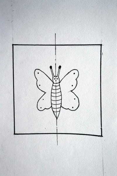 Бабочка рисунок