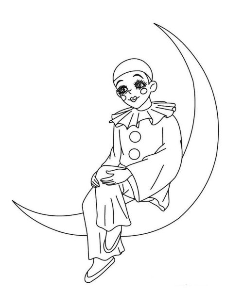 Пьеро поэтапно