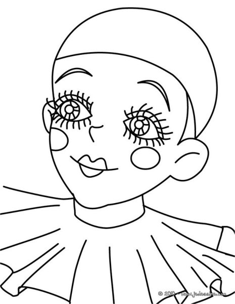 Мальвина и Пьеро раскраска