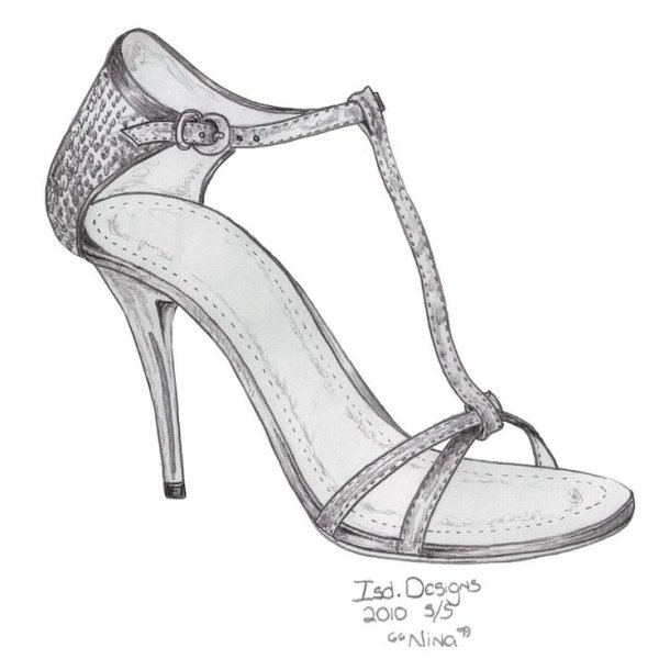 Туфли зарисовка