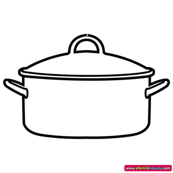 Линейно-конструктивный рисунок кастрюли